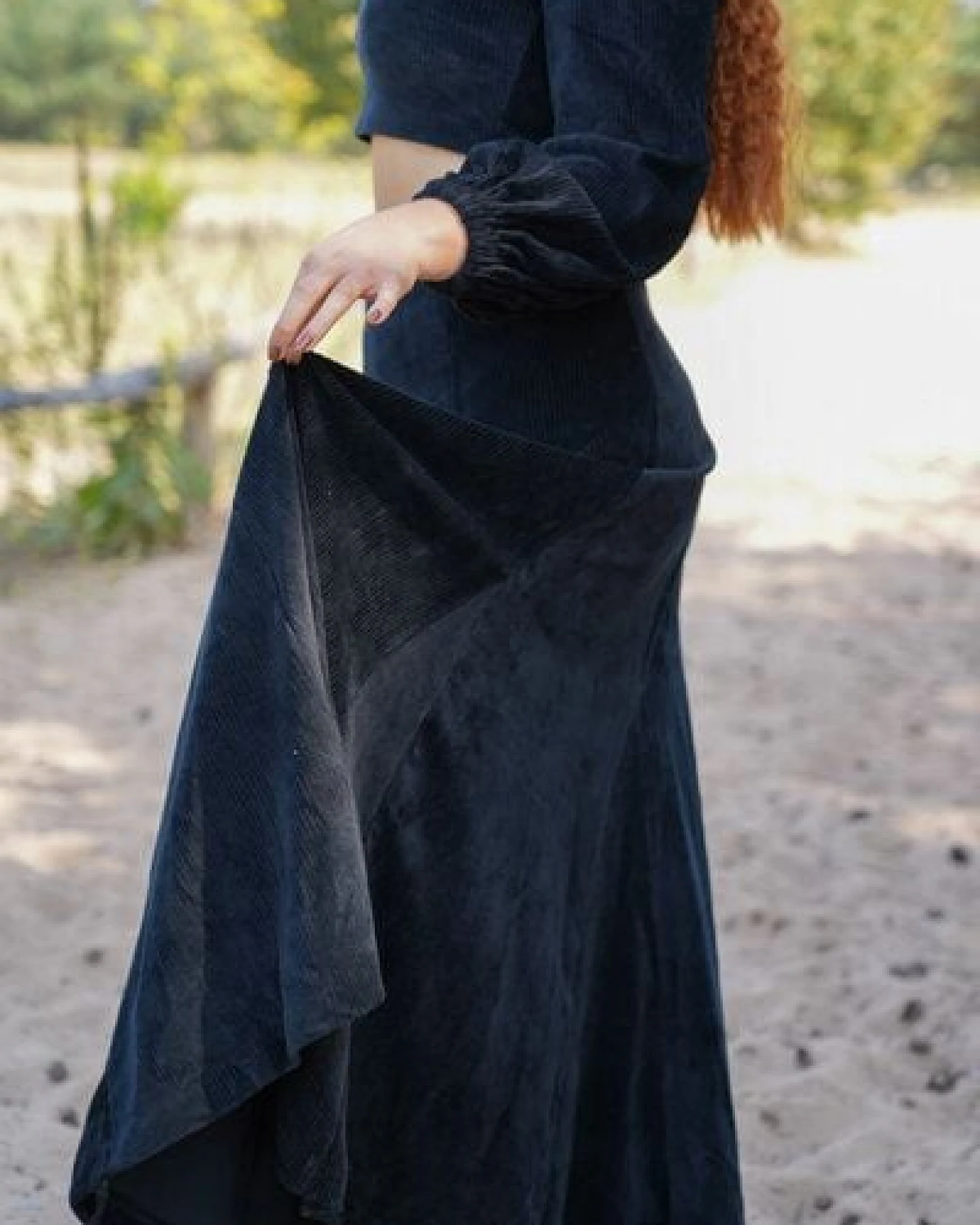 Vivien Joy Langer Cordrock mit Schwung - Marleen Rock – Ansicht 3