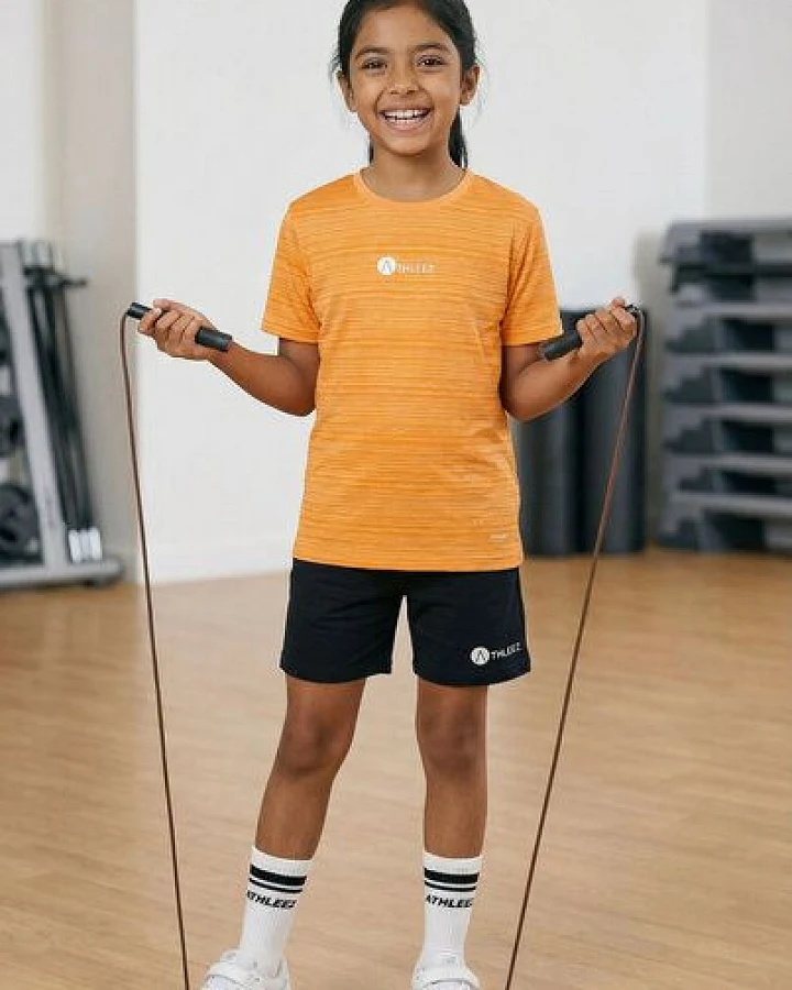 THE FACE OF ELEMENTS ATHLEEZ LYO.Pure - HIGH PERFORMANCE KIDS T-SHIRT AUS LYOCELL