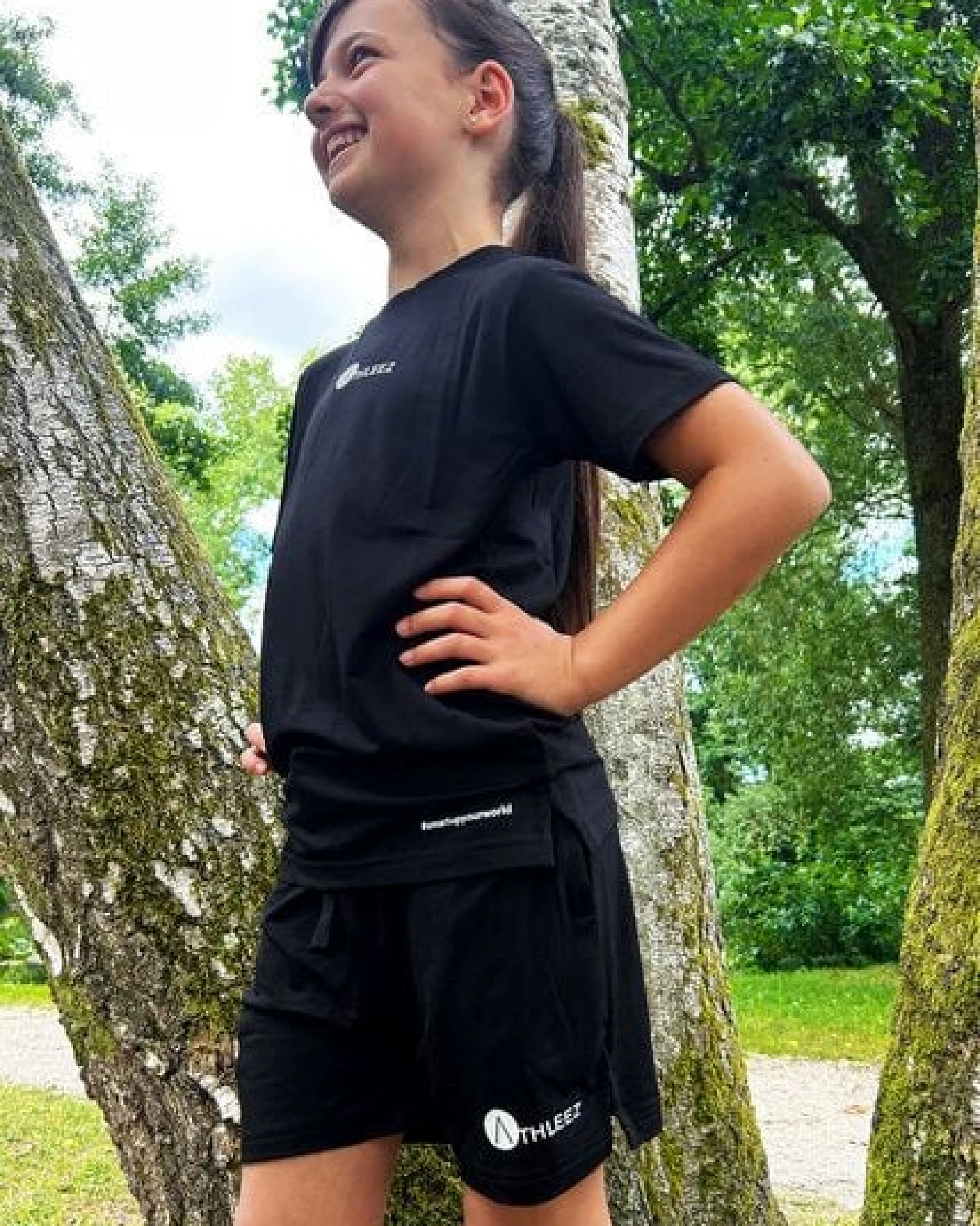 THE FACE OF ELEMENTS ATHLEEZ LYO.Pure - HIGH PERFORMANCE KIDS SHORTS AUS LYOCELL – Ansicht 4