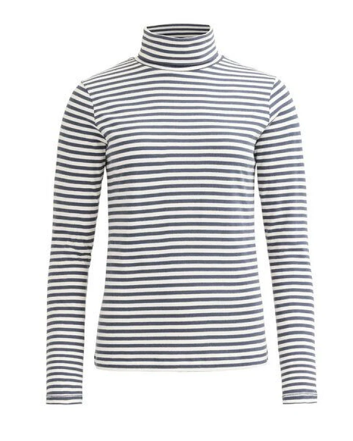People Wear Organic Rollkragen Shirt, geringelt, Bio-Baumwolle