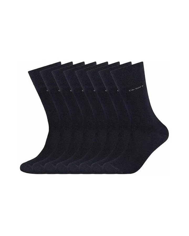 camano 8 Paar Premium Socken ohne Gummidruck Biobaumwolle