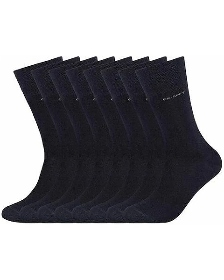 camano 8 Paar Premium Socken ohne Gummidruck Biobaumwolle