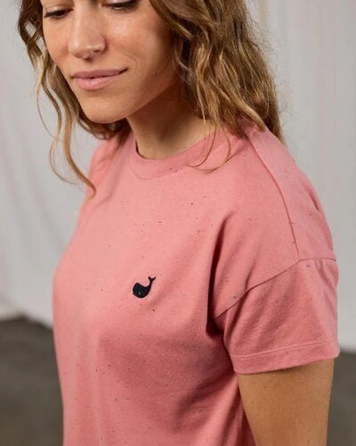 TWOTHIRDS Sepanggar Frauen T-Shirt nachhaltig Pink, Ochre und Picante