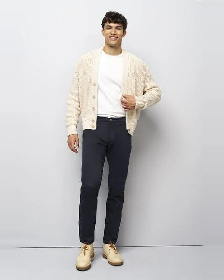 M 5 BY MEYER Sportliche Chino im Jersey Look
