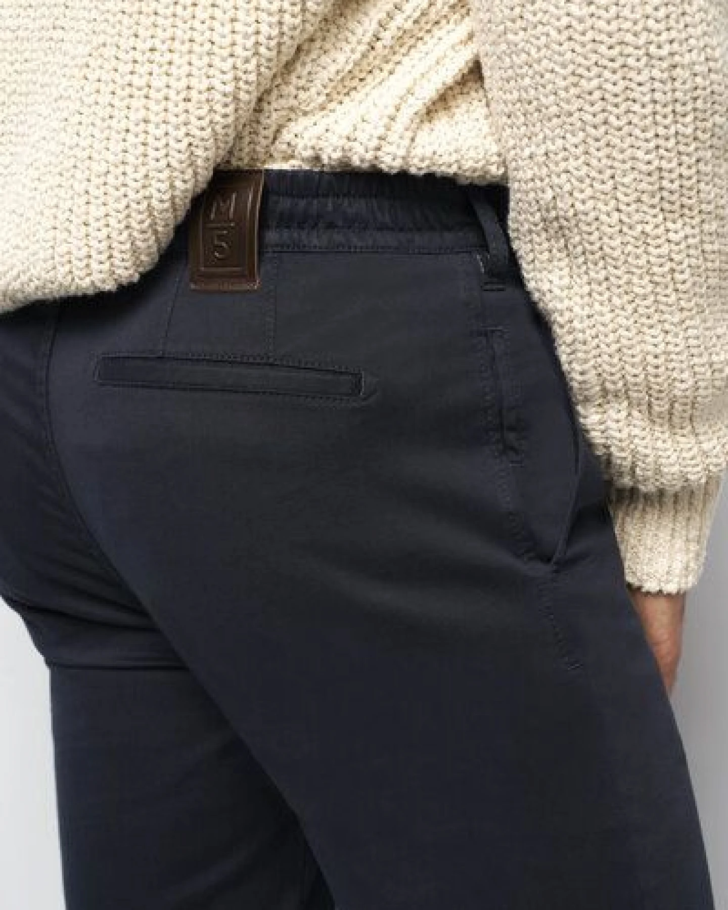 M 5 BY MEYER Sportliche Chino im Jersey Look – Ansicht 4