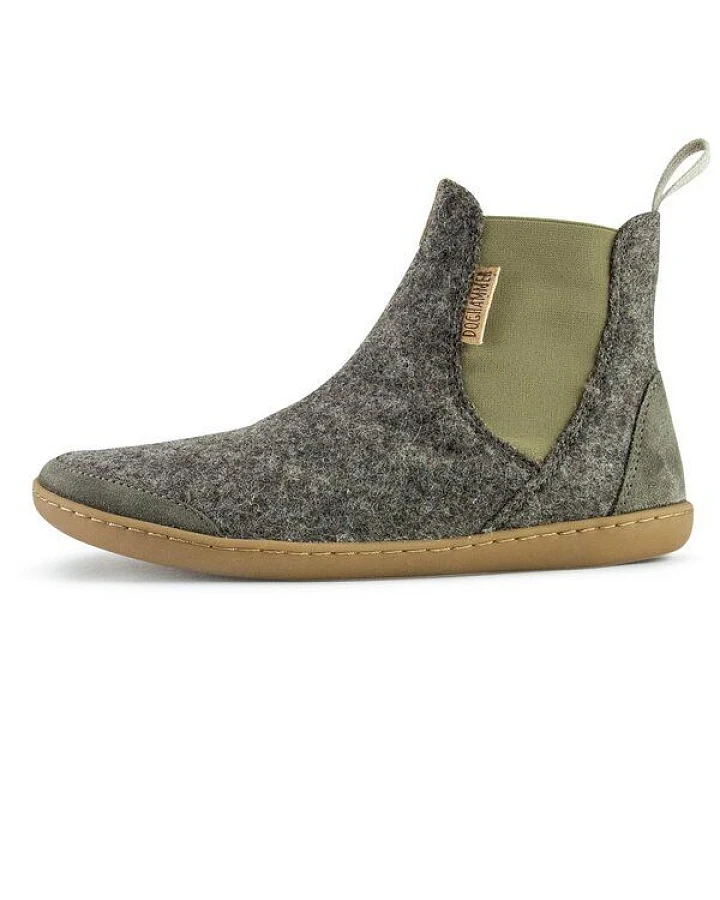 Doghammer Barfuß-Chelseaboot aus deutscher Wolle - Terrar Chelsea Wool