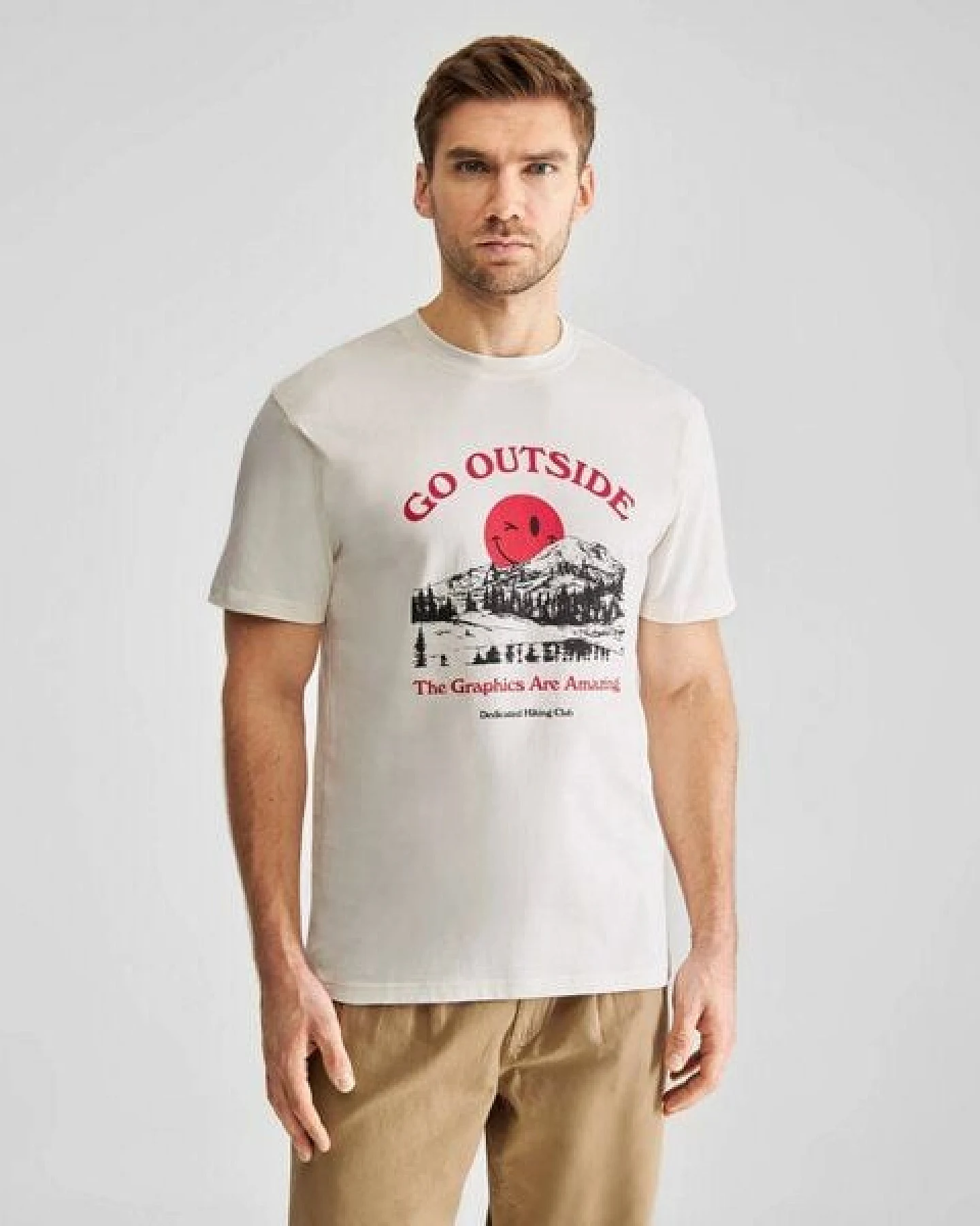 DEDICATED T-Shirt Stockholm - Go Outside - aus Bio-Baumwolle – Ansicht 3