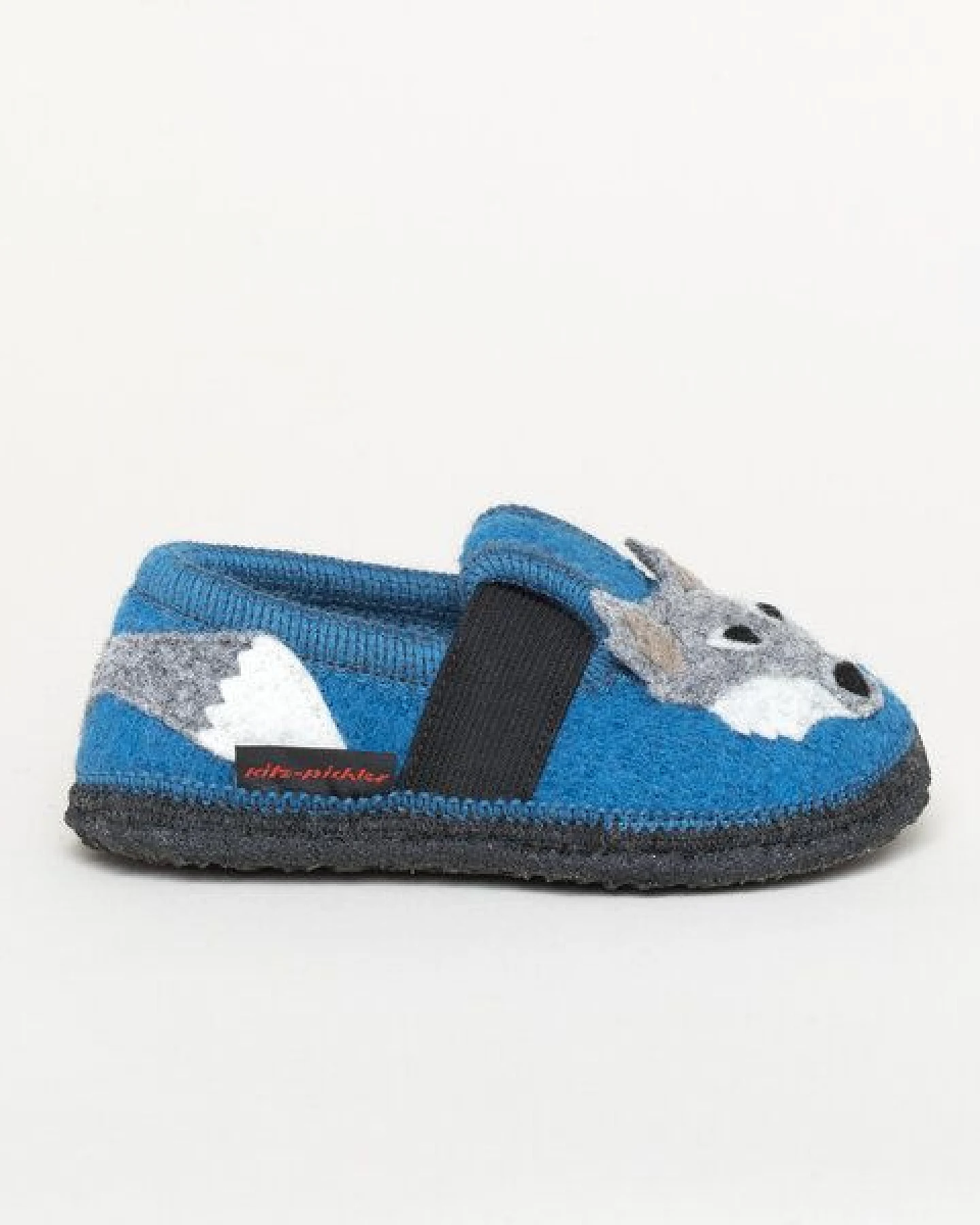 Kitz-Pichler Bobby Wolf - Kinder-Kinder-Hausschuh für Jungen & Mädchen aus 100% Schurwolle - Warme Filz-Pantoffel – Ansicht 2