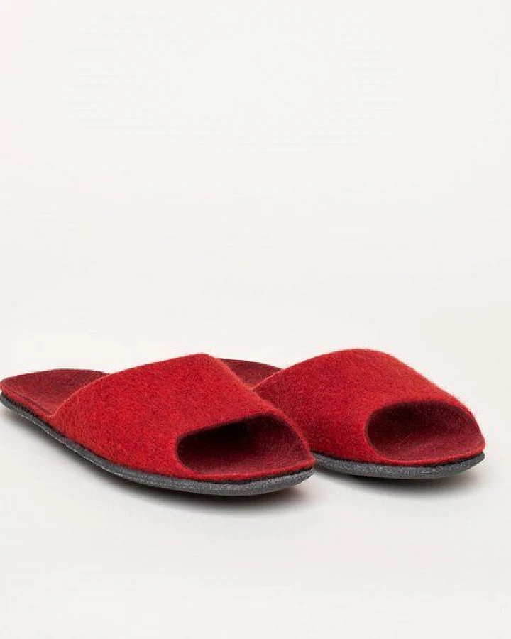 Magicfelt Filz-Sandale 722 für Damen aus 100% Merino-Wolle - Nachhaltige Sandale mit komfortabler Filz-Latex-Sohle