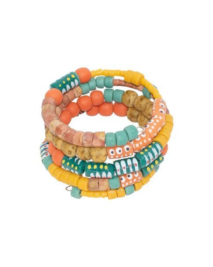 Global Mamas Upcycling - Range Glasperlen Armband - Spirale