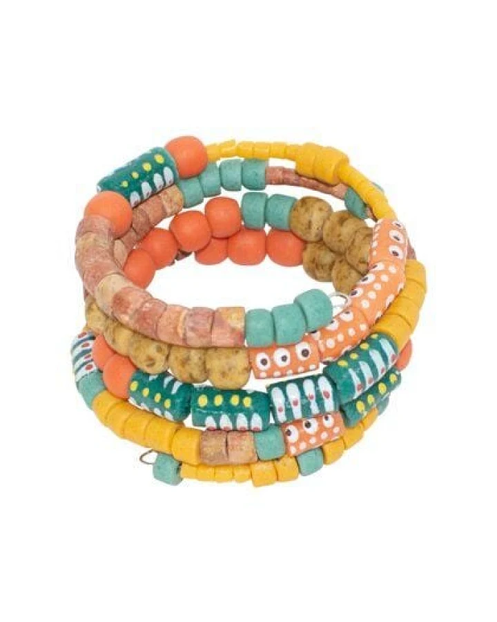 Global Mamas Upcycling - Range Glasperlen Armband - Spirale