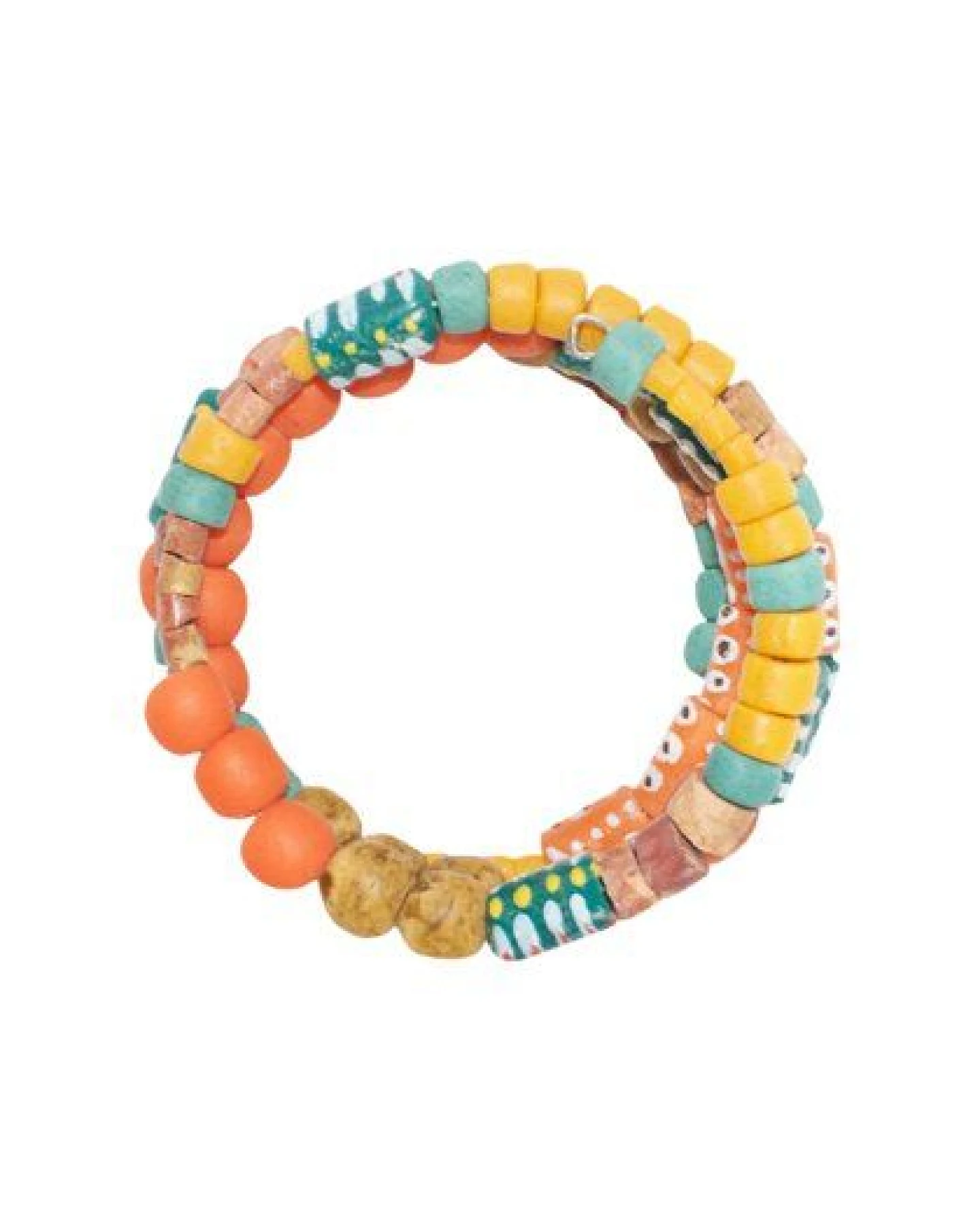 Global Mamas Upcycling - Range Glasperlen Armband - Spirale – Ansicht 3