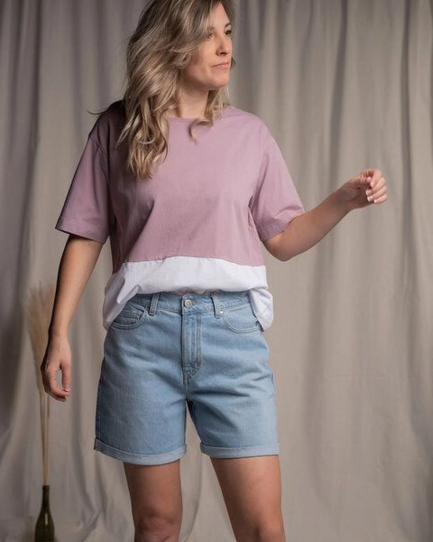 Vresh Clothing Stev - Jeans-Shorts aus Biobaumwolle – Ansicht 3