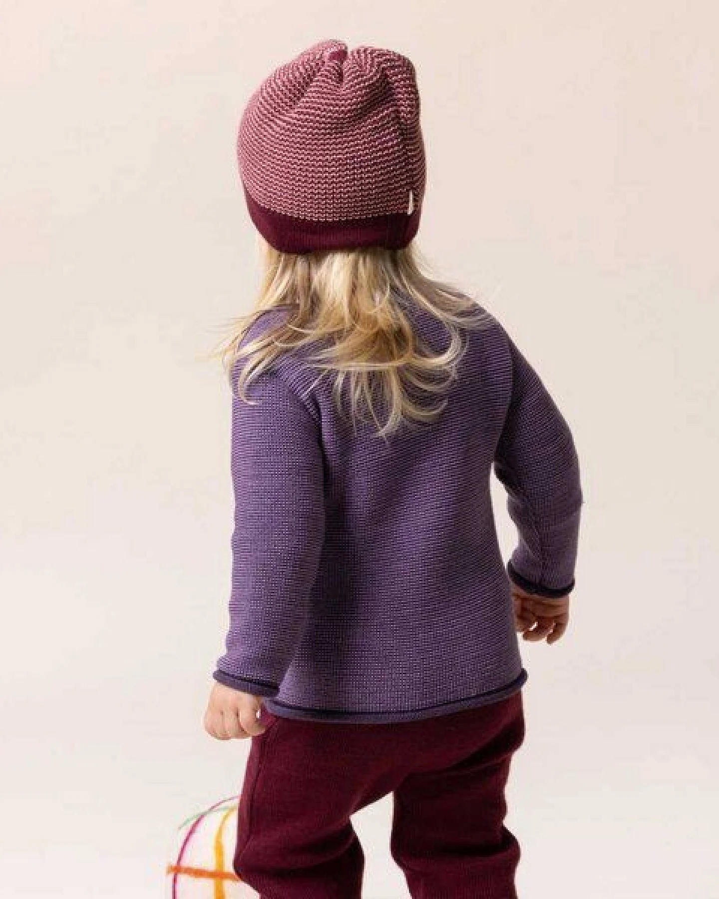 Disana Baby Melange-Pullover mit Knopfverschluss kbT Merino – Ansicht 4