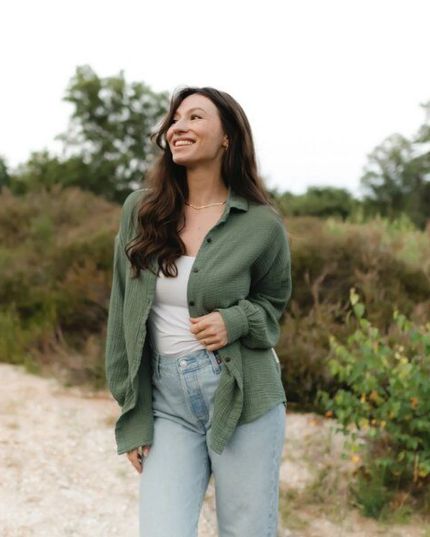 NORDLICHT Oversize Musselin Bluse Falla aus 100% Bio-Baumwolle – Ansicht 3