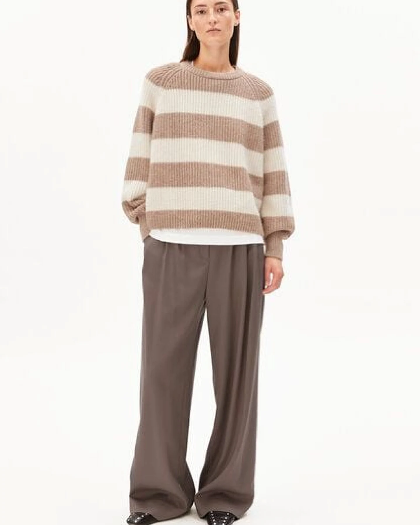ARMEDANGELS KAAGI STRIPES Damen Pullover aus Bio-Woll Mix – Ansicht 4