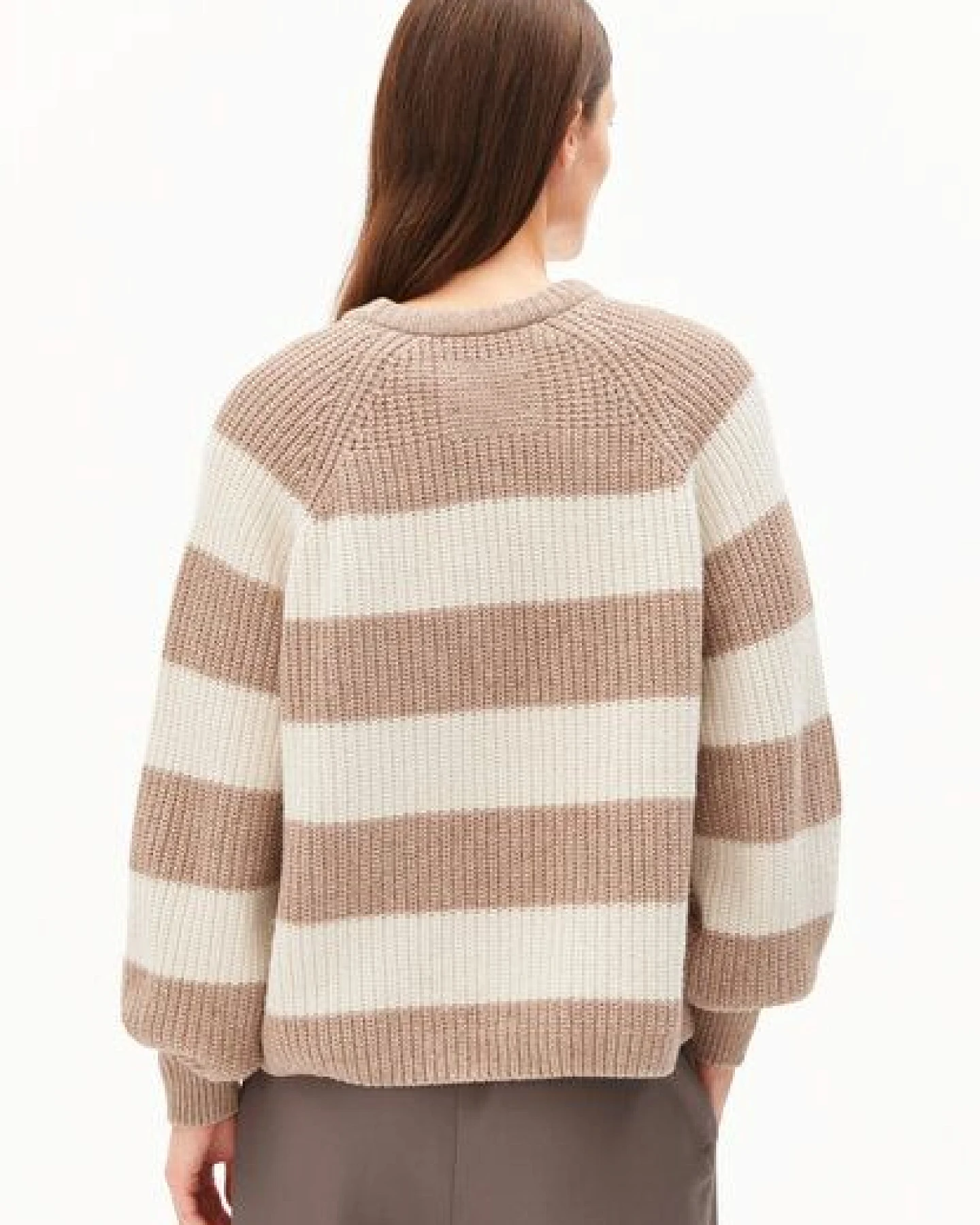 ARMEDANGELS KAAGI STRIPES Damen Pullover aus Bio-Woll Mix – Ansicht 2