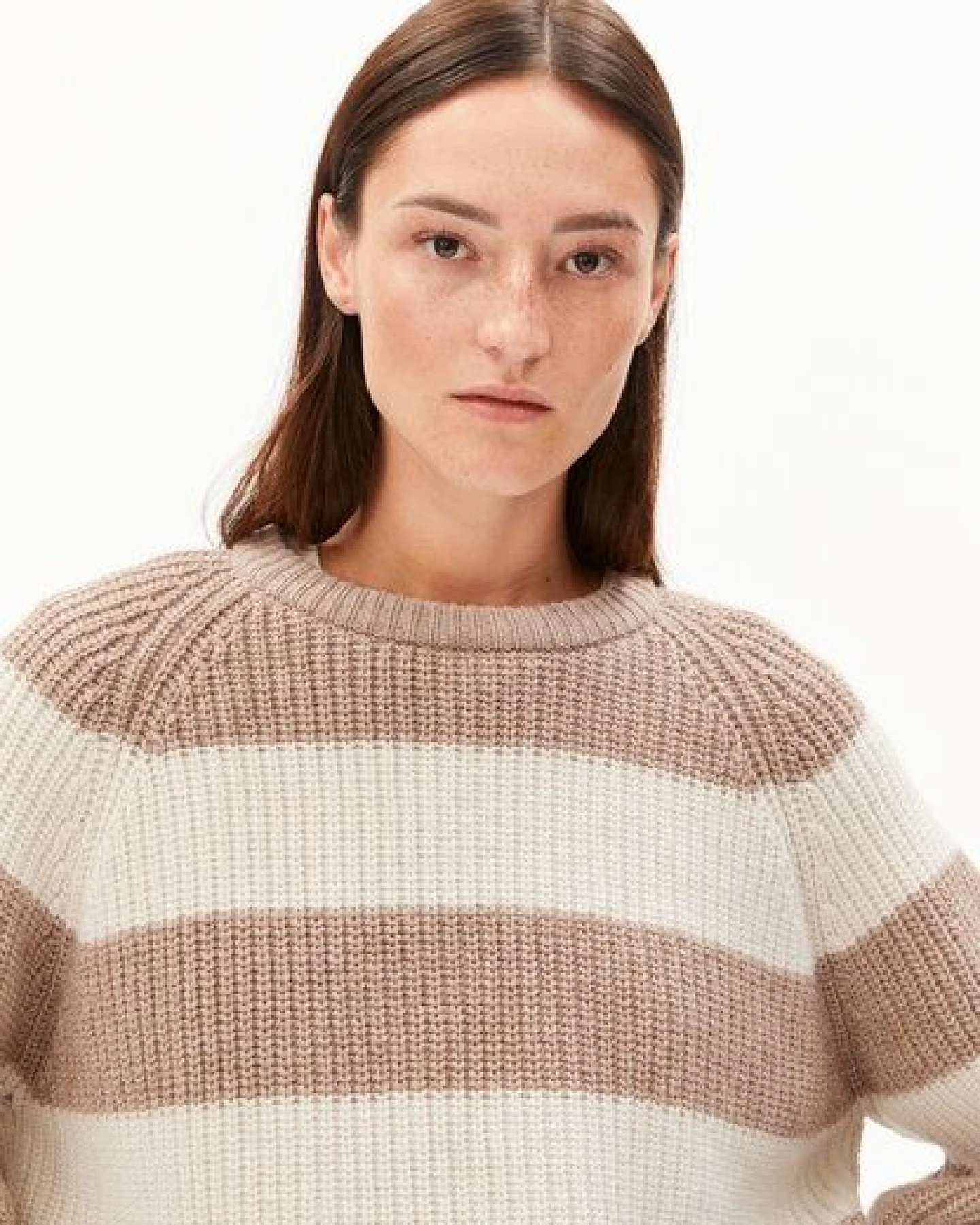 ARMEDANGELS KAAGI STRIPES Damen Pullover aus Bio-Woll Mix – Ansicht 3