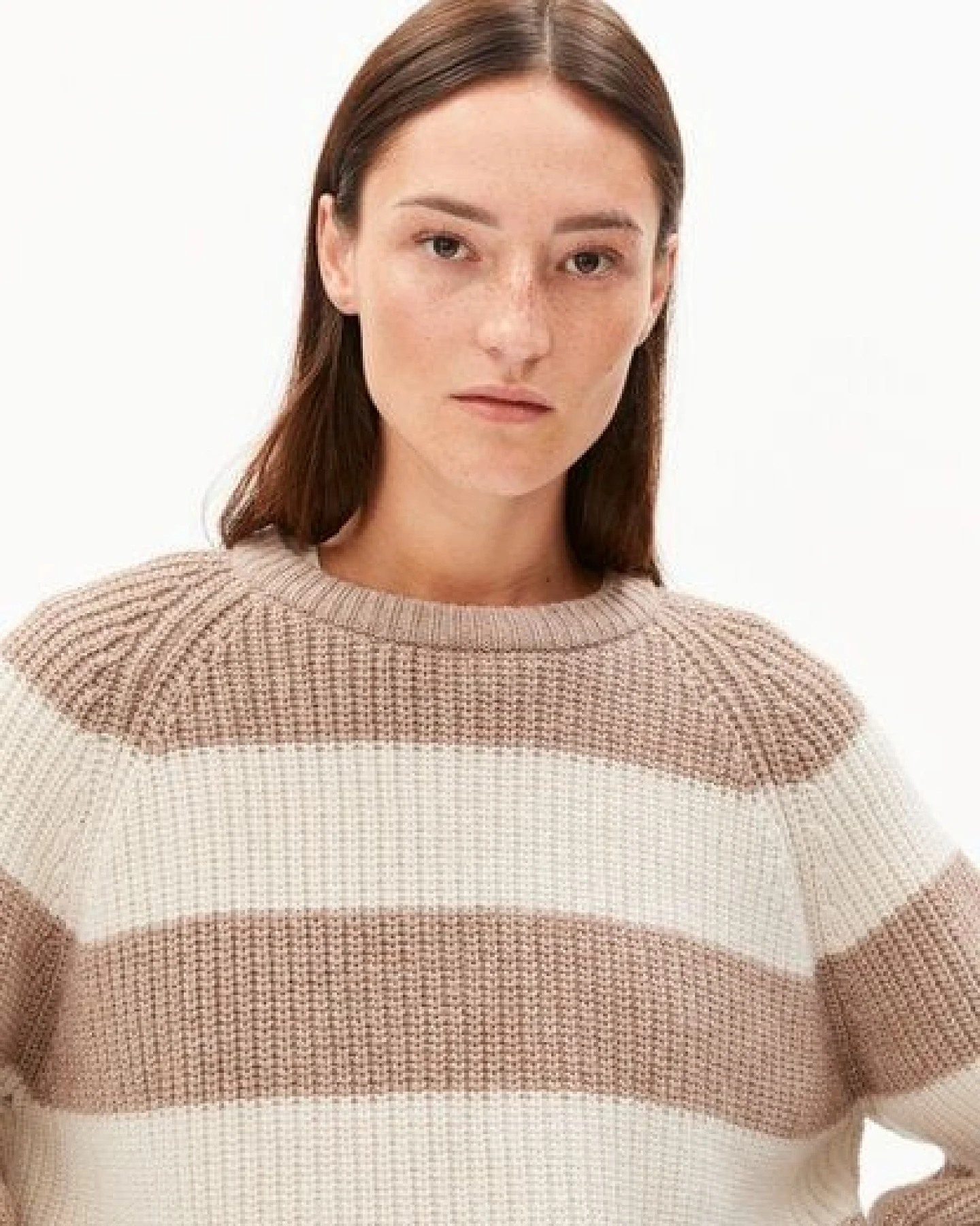 ARMEDANGELS KAAGI STRIPES Damen Pullover aus Bio-Woll Mix – Ansicht 3