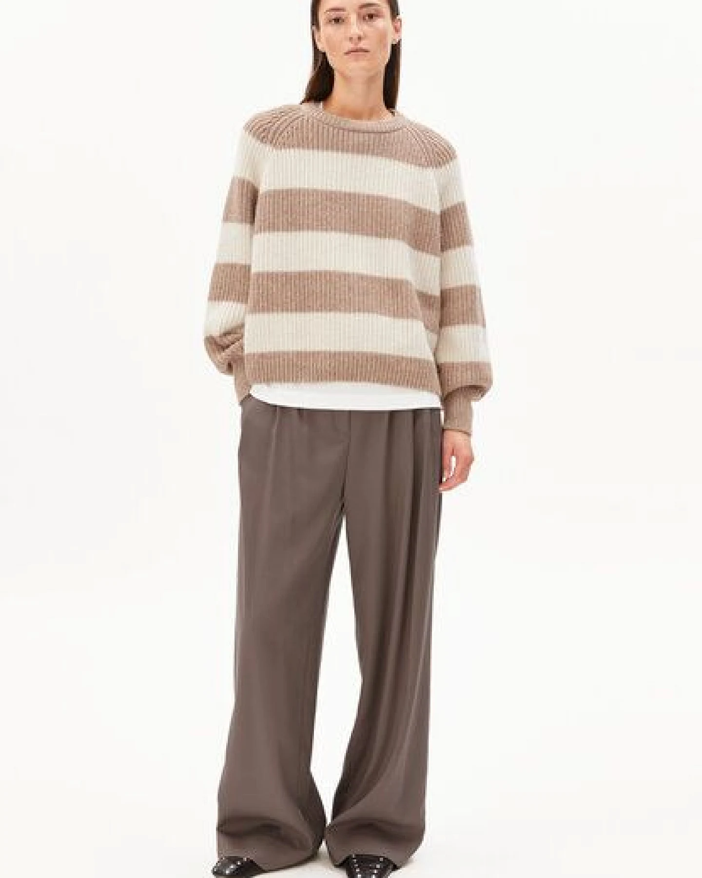 ARMEDANGELS KAAGI STRIPES Damen Pullover aus Bio-Woll Mix – Ansicht 4
