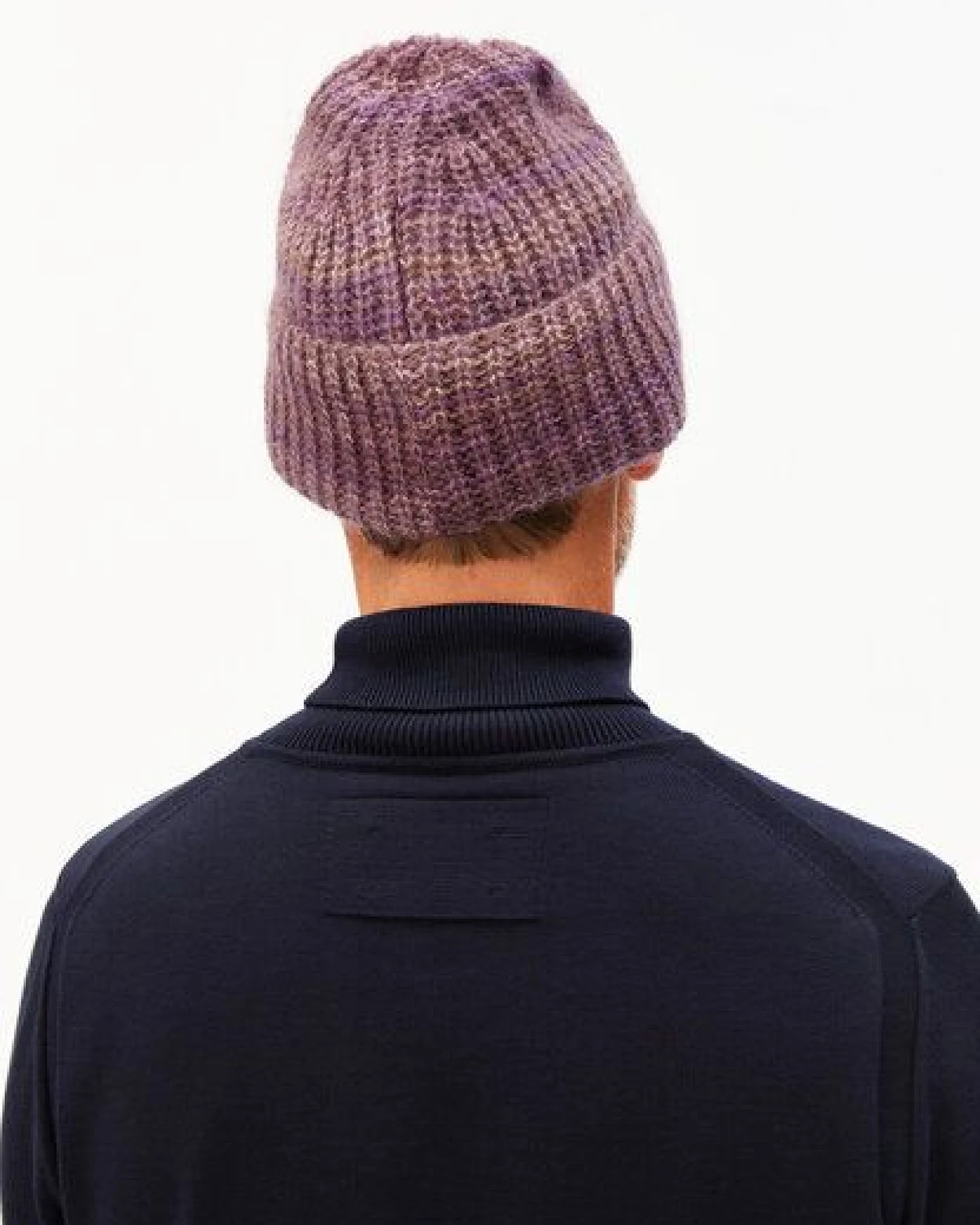 ARMEDANGELS SNOWAA STAMPATO Unisex Mütze aus Mohair-Woll Mix – Ansicht 2