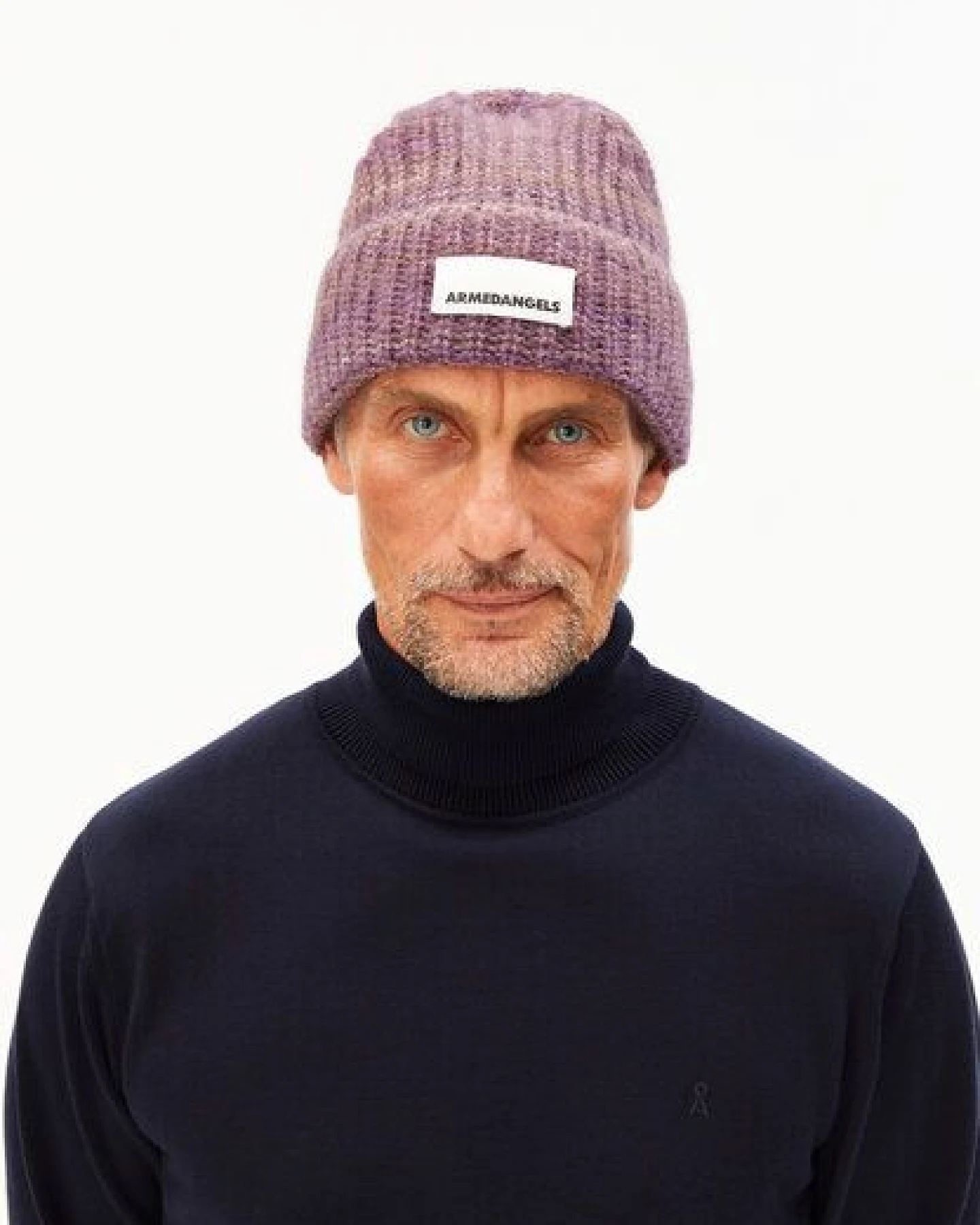 ARMEDANGELS SNOWAA STAMPATO Unisex Mütze aus Mohair-Woll Mix – Ansicht 3