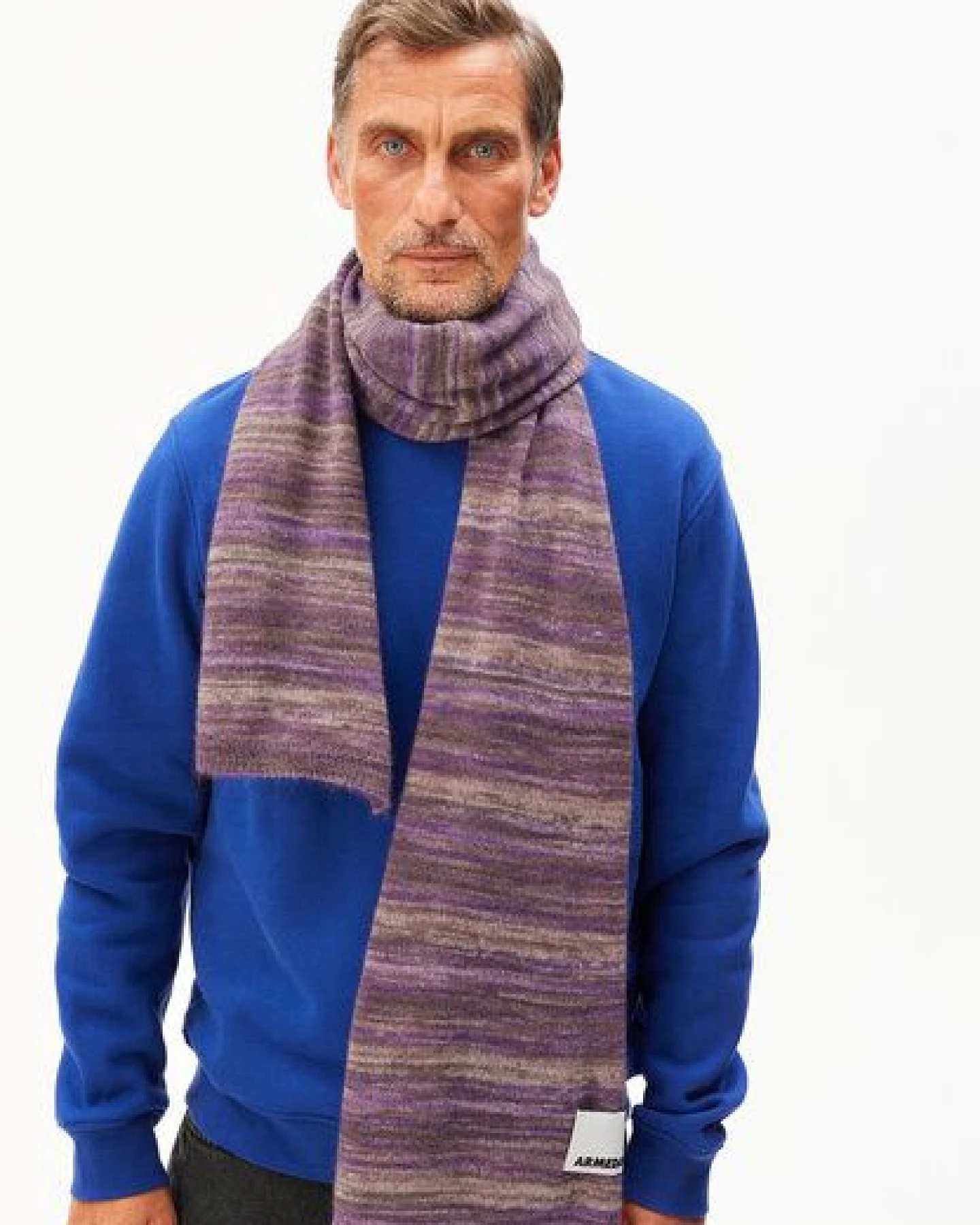 ARMEDANGELS YUKINAA STAMPATO Unisex Schal aus Mohair-Woll Mix – Ansicht 2