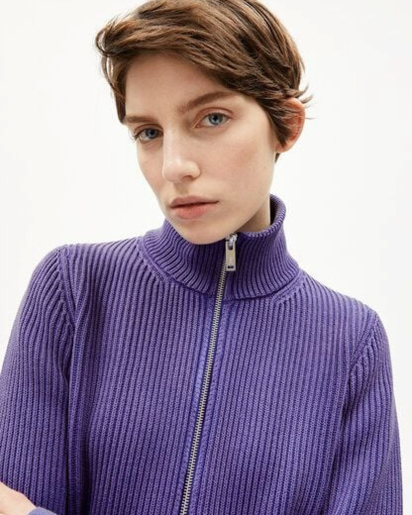 ARMEDANGELS REBECCAA GMT DYE Damen Strickjacke aus Bio-Baumwolle – Ansicht 3
