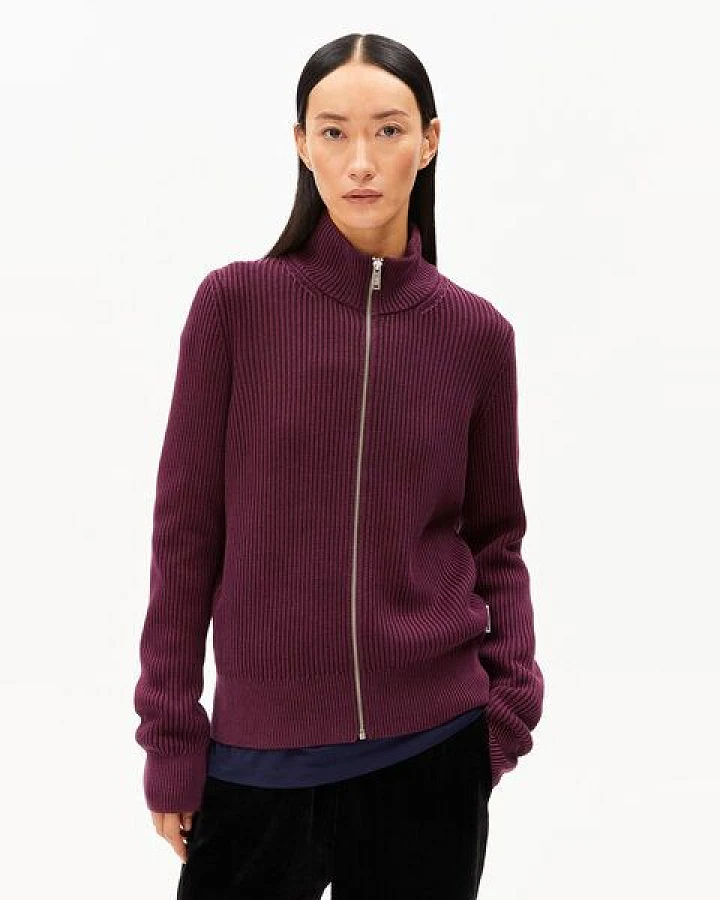 ARMEDANGELS REBECCAA GMT DYE Damen Strickjacke aus Bio-Baumwolle