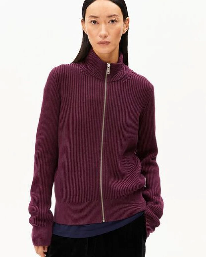 ARMEDANGELS REBECCAA GMT DYE Damen Strickjacke aus Bio-Baumwolle