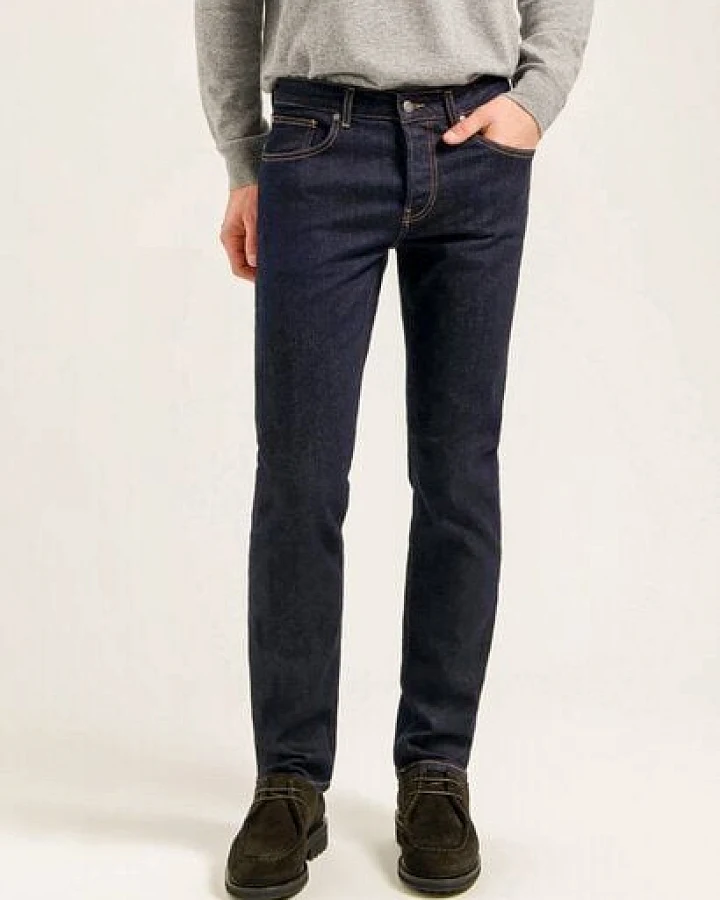 MUD Jeans HANK Mid Tapered Jeans aus einem Bio-Baumwolle / recycelter Baumwolle Mix (strong blue)