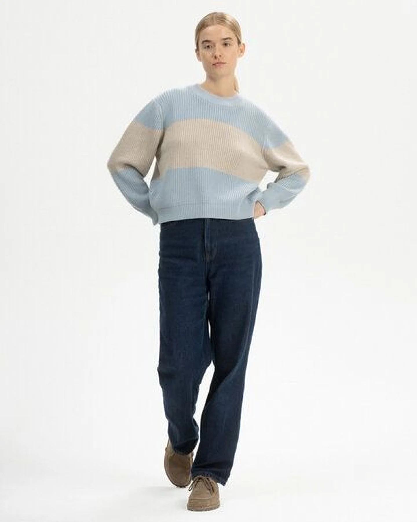 Rippstrick Pullover ADAH STRIPES – Ansicht 3