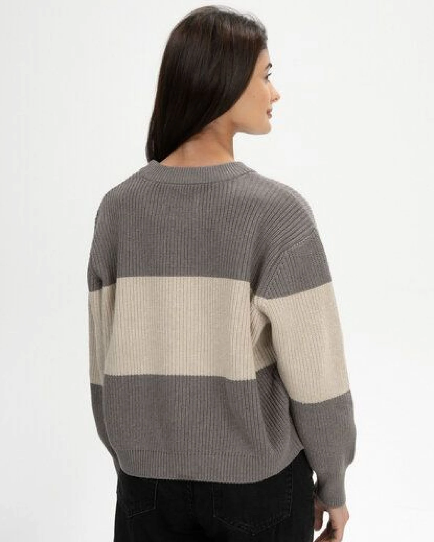 Rippstrick Pullover ADAH STRIPES – Ansicht 2