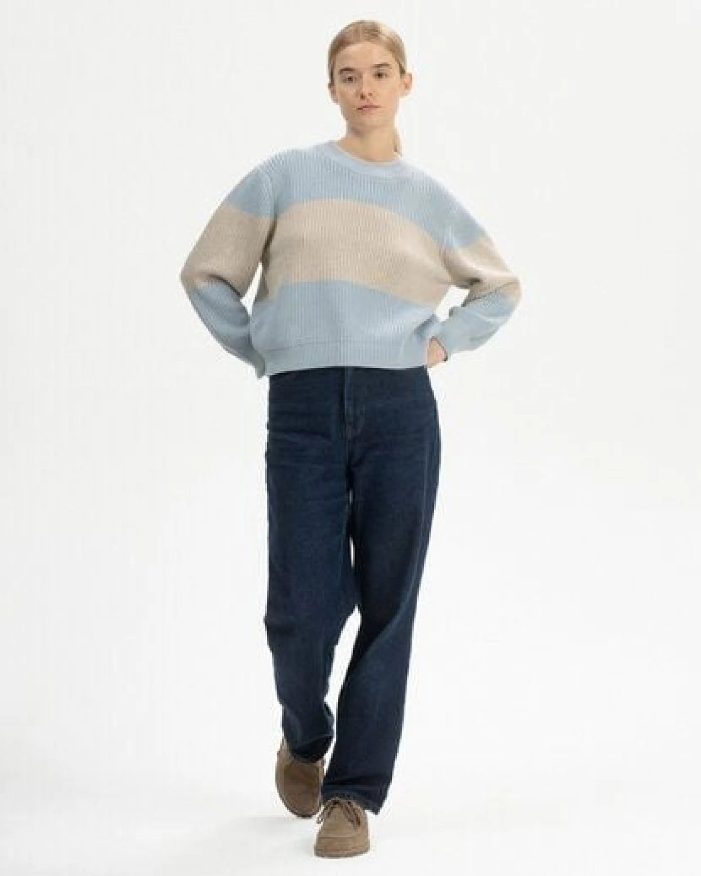 Rippstrick Pullover ADAH STRIPES – Ansicht 3