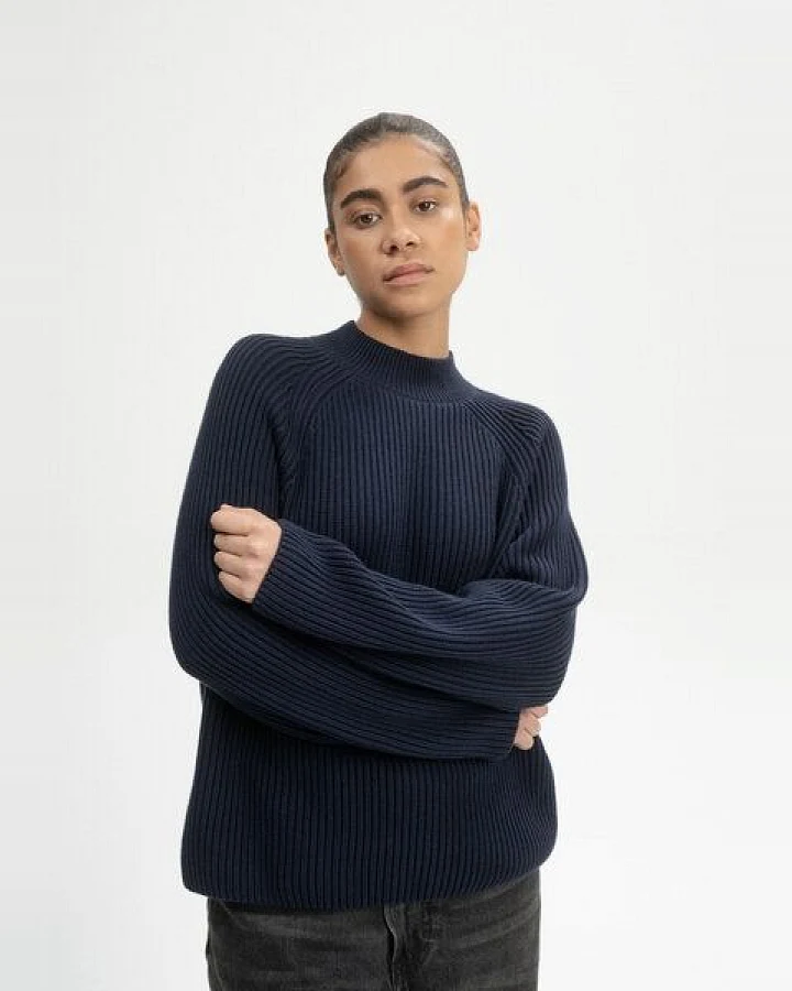 Rippstrick Stehkragenpullover ANALAH