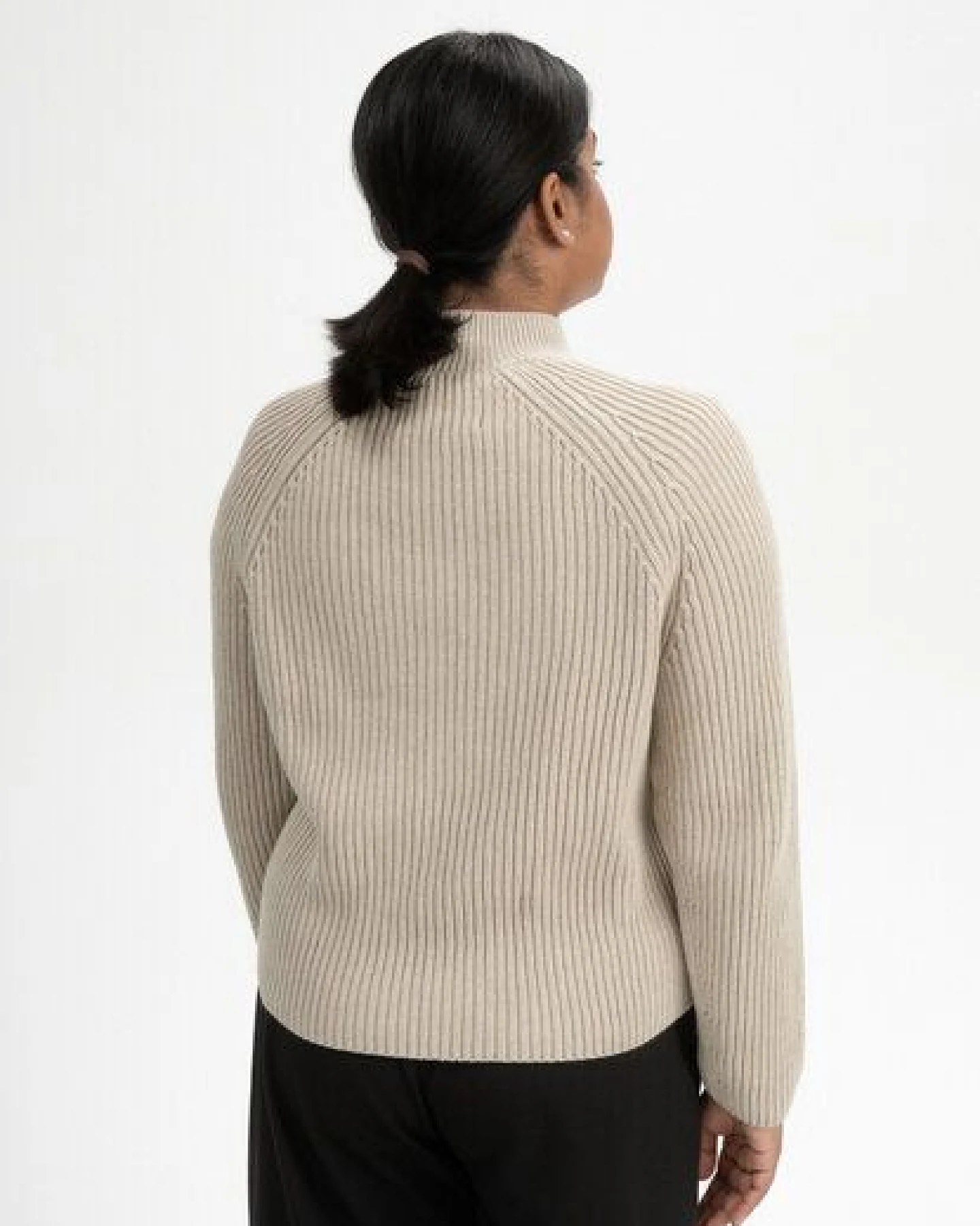 Rippstrick Stehkragenpullover ANALAH – Ansicht 2