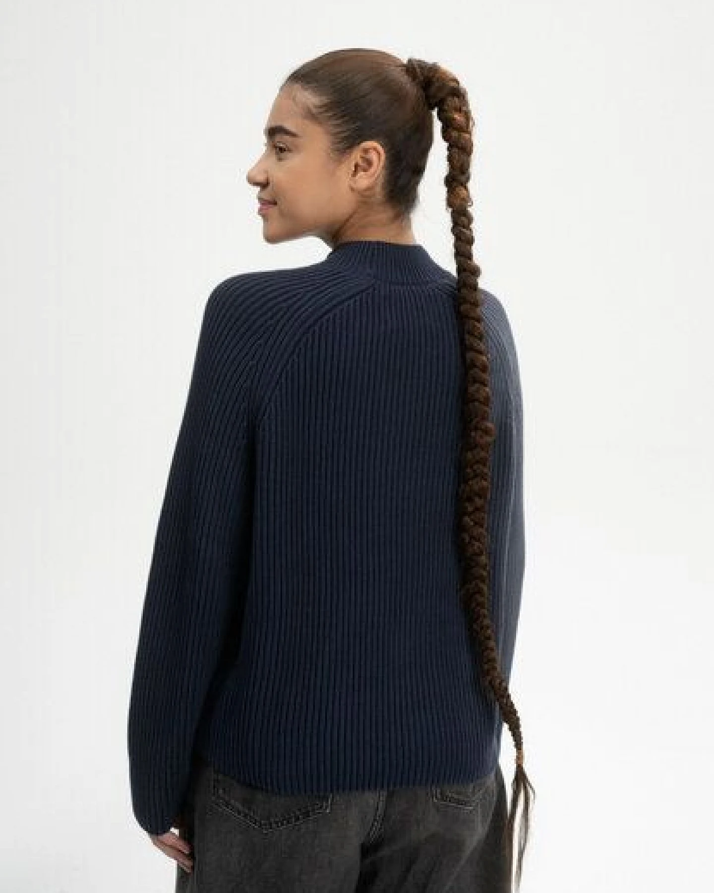 Rippstrick Stehkragenpullover ANALAH – Ansicht 2