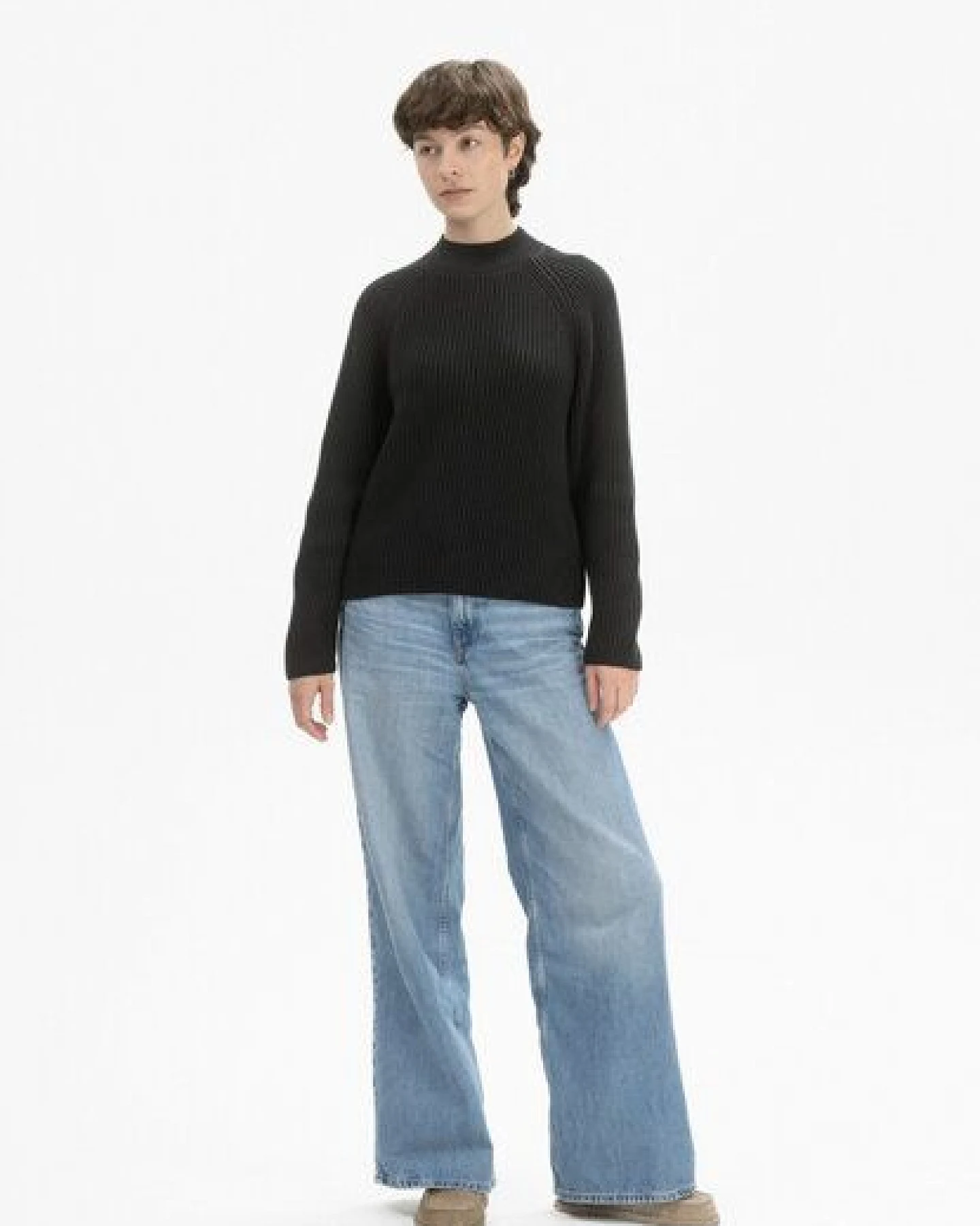 Rippstrick Stehkragenpullover ANALAH – Ansicht 3