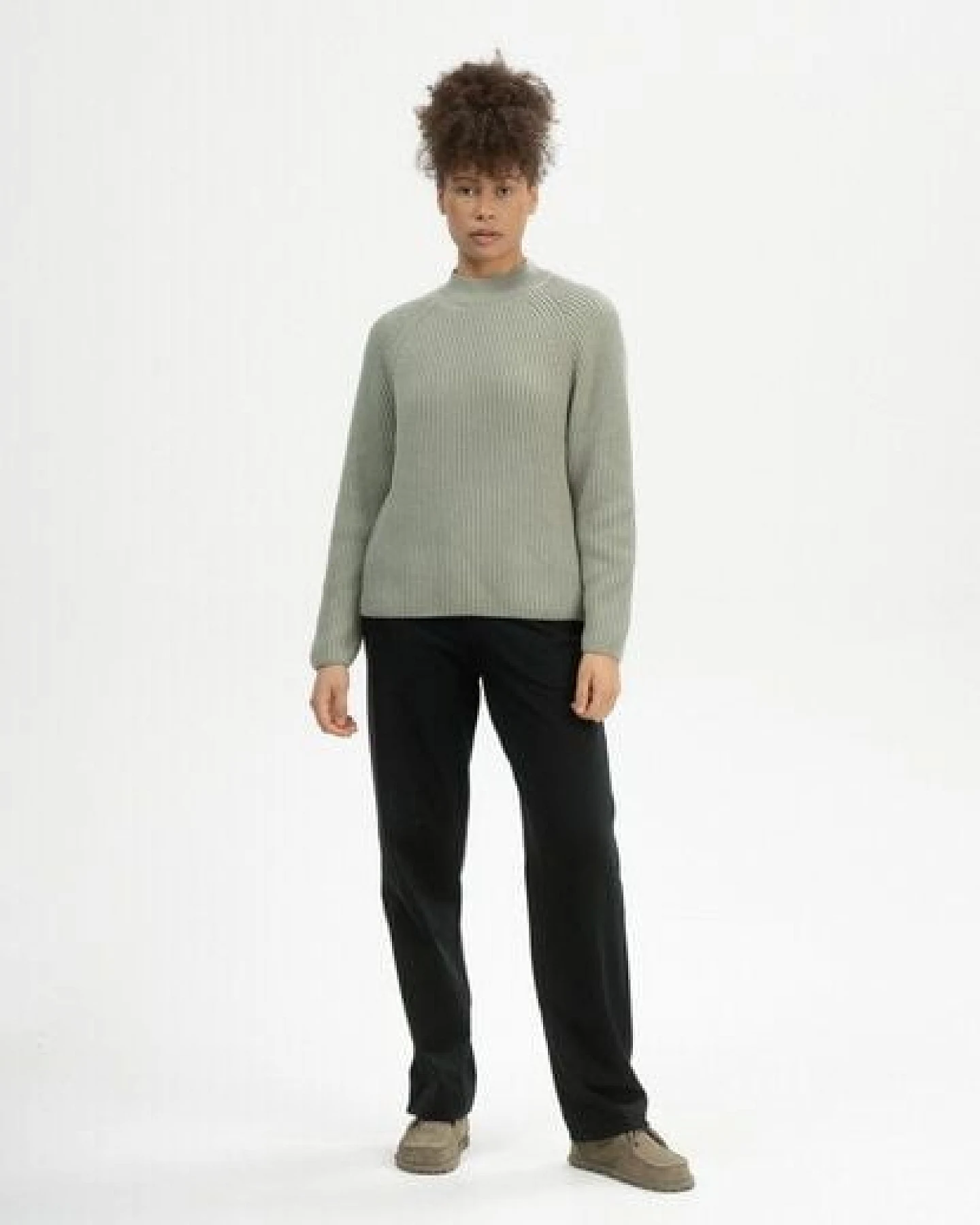 Rippstrick Stehkragenpullover ANALAH – Ansicht 3