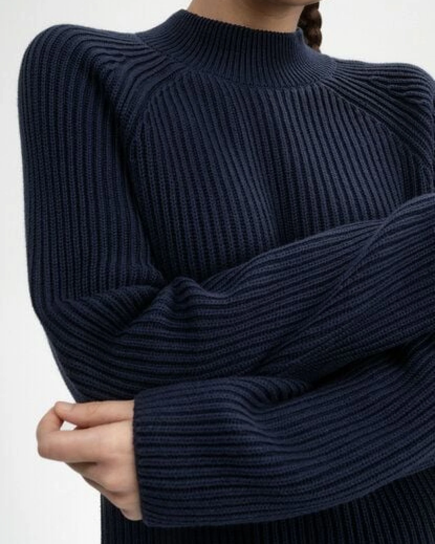 Rippstrick Stehkragenpullover ANALAH – Ansicht 4