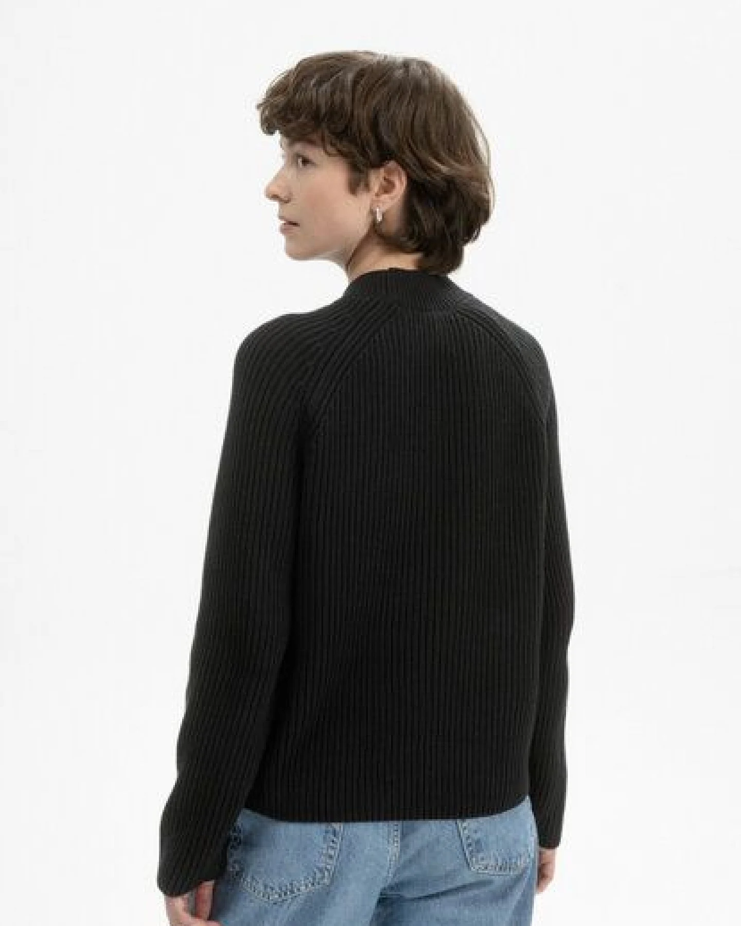 Rippstrick Stehkragenpullover ANALAH – Ansicht 2
