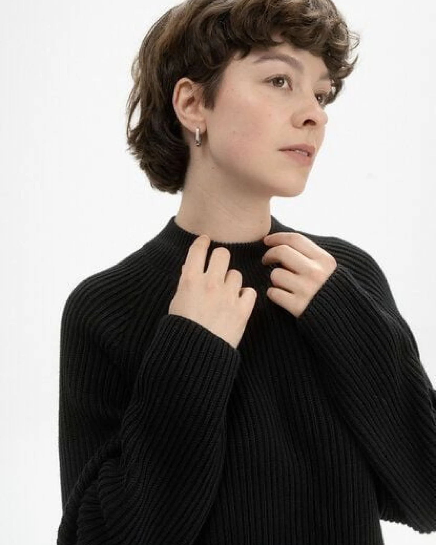 Rippstrick Stehkragenpullover ANALAH – Ansicht 4