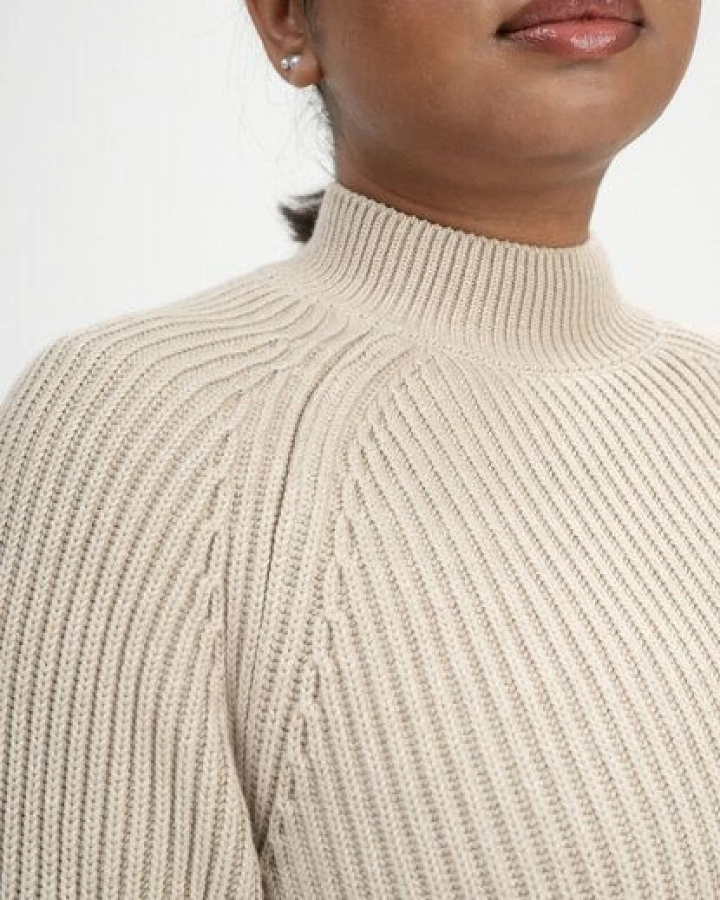 Rippstrick Stehkragenpullover ANALAH – Ansicht 4