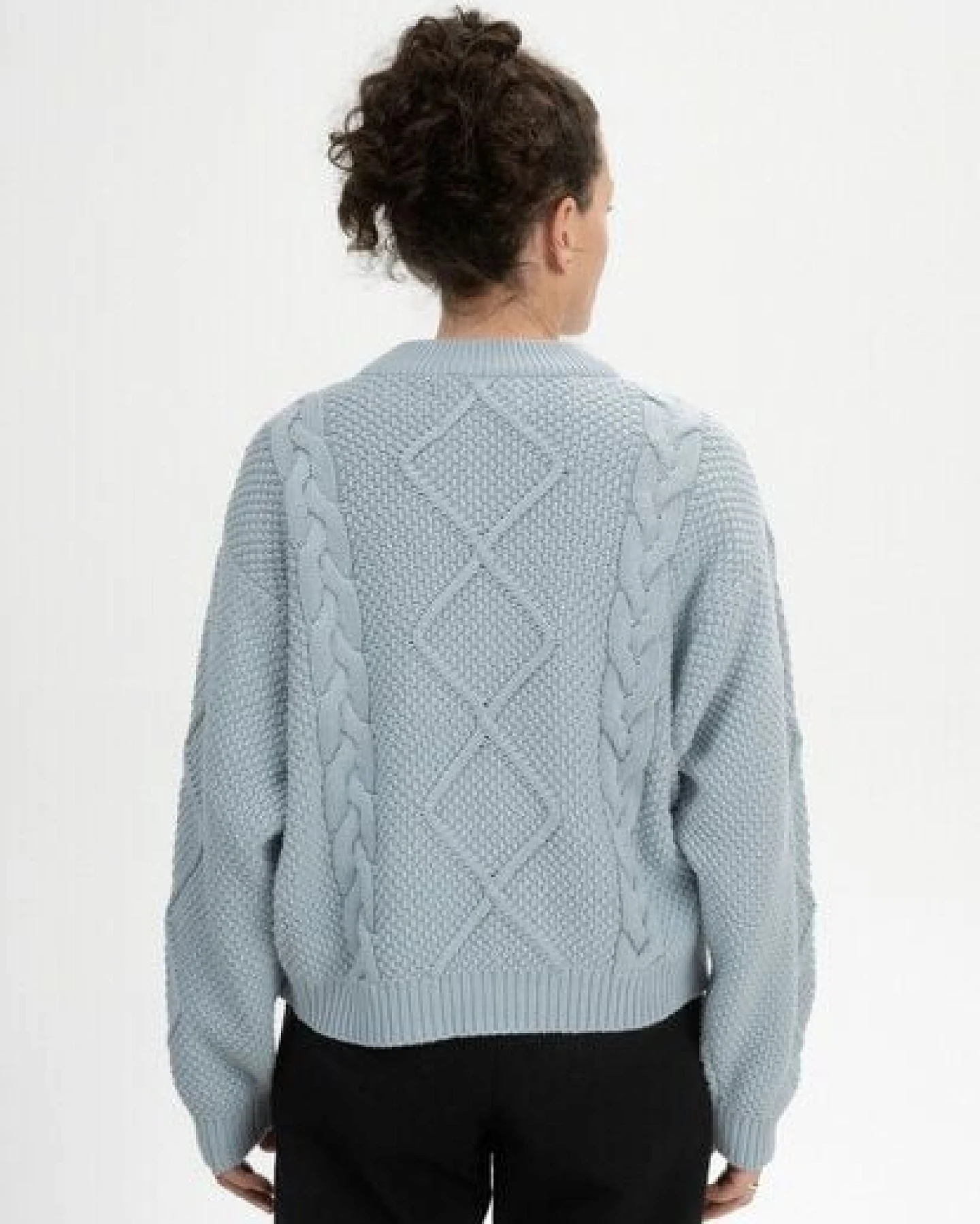 Zopfmuster Strickpullover SAMAIRA – Ansicht 2