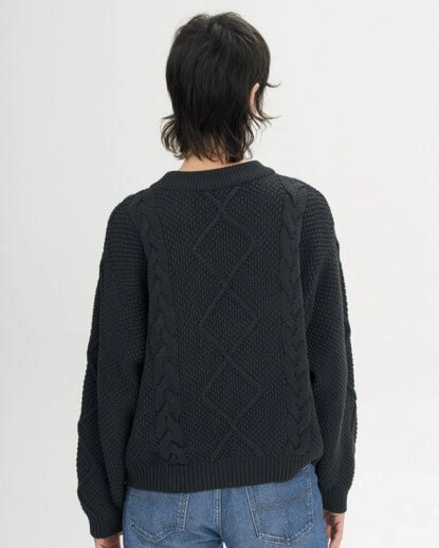 Zopfmuster Strickpullover SAMAIRA – Ansicht 2