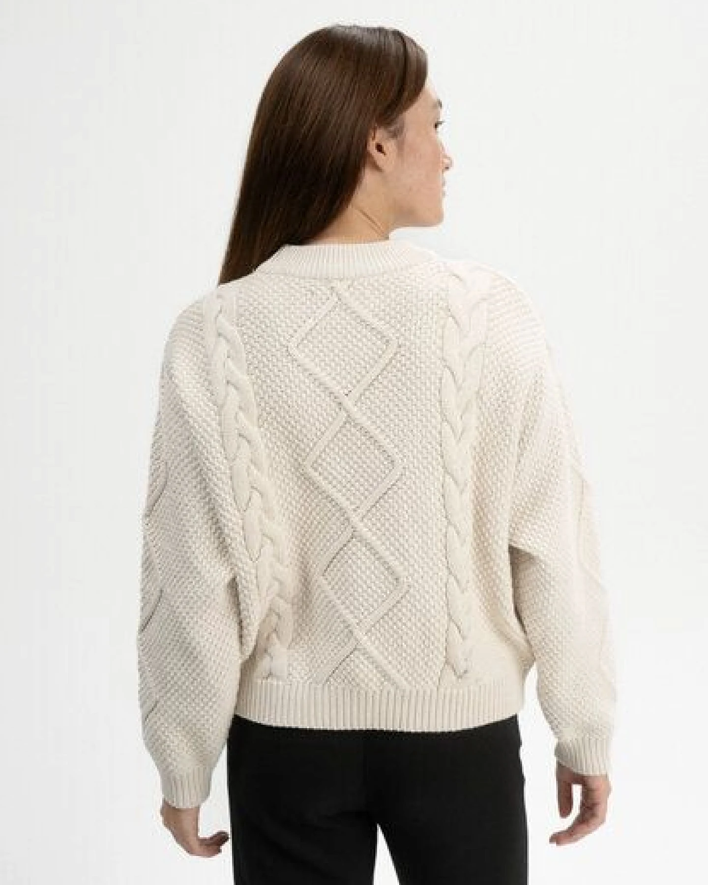 Zopfmuster Strickpullover SAMAIRA – Ansicht 2
