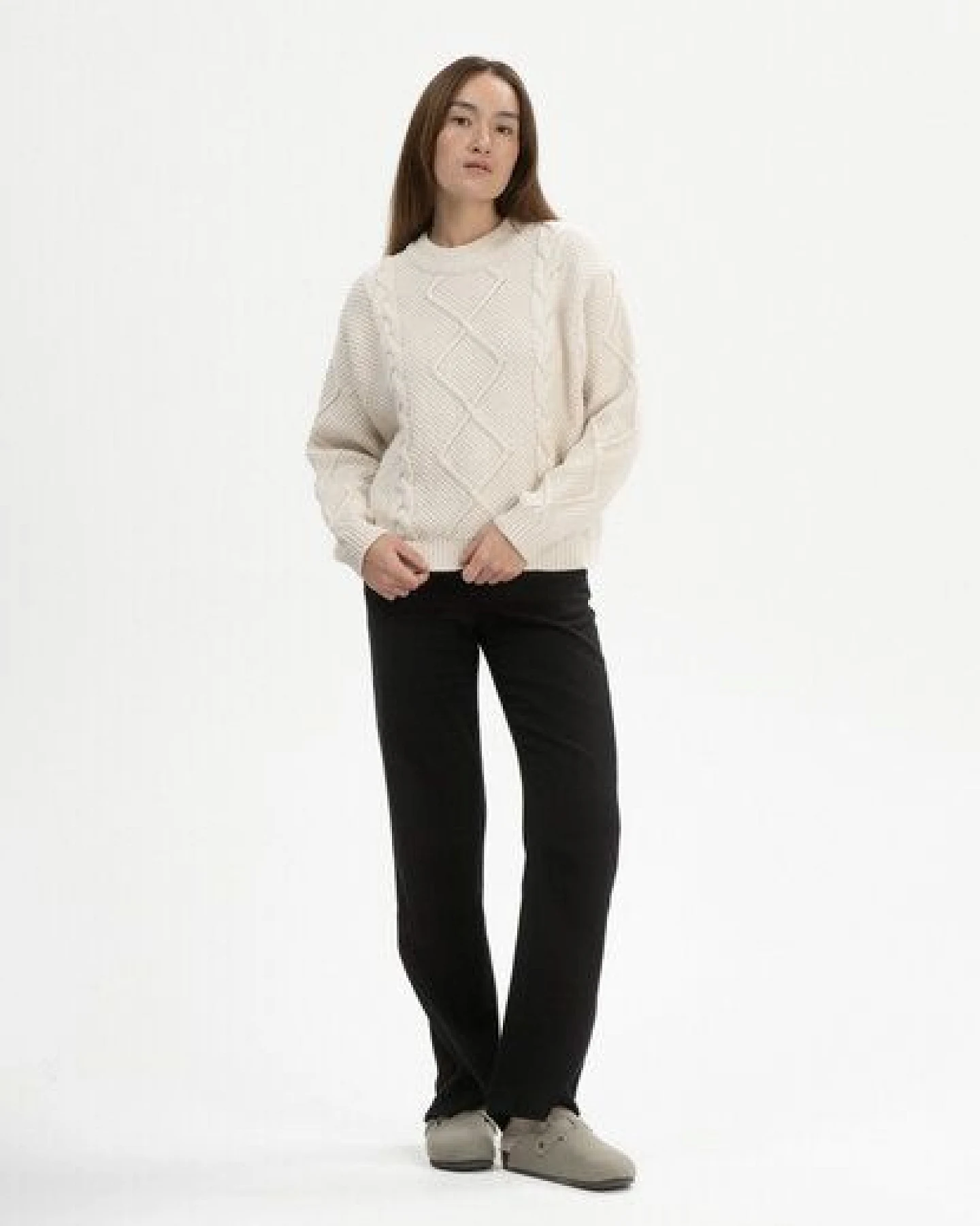 Zopfmuster Strickpullover SAMAIRA – Ansicht 3
