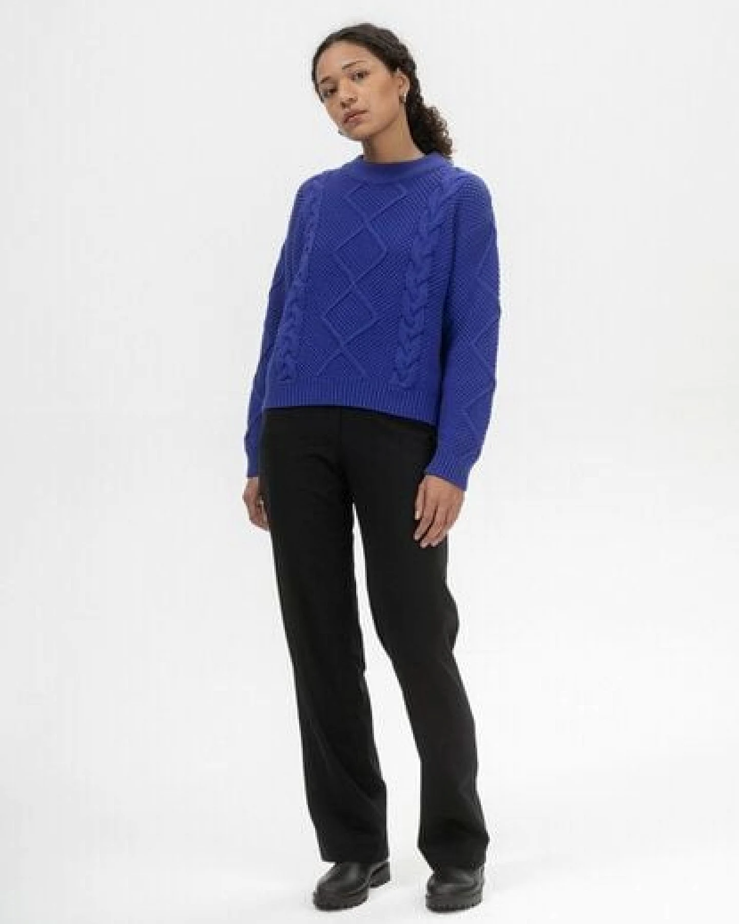 Zopfmuster Strickpullover SAMAIRA – Ansicht 3