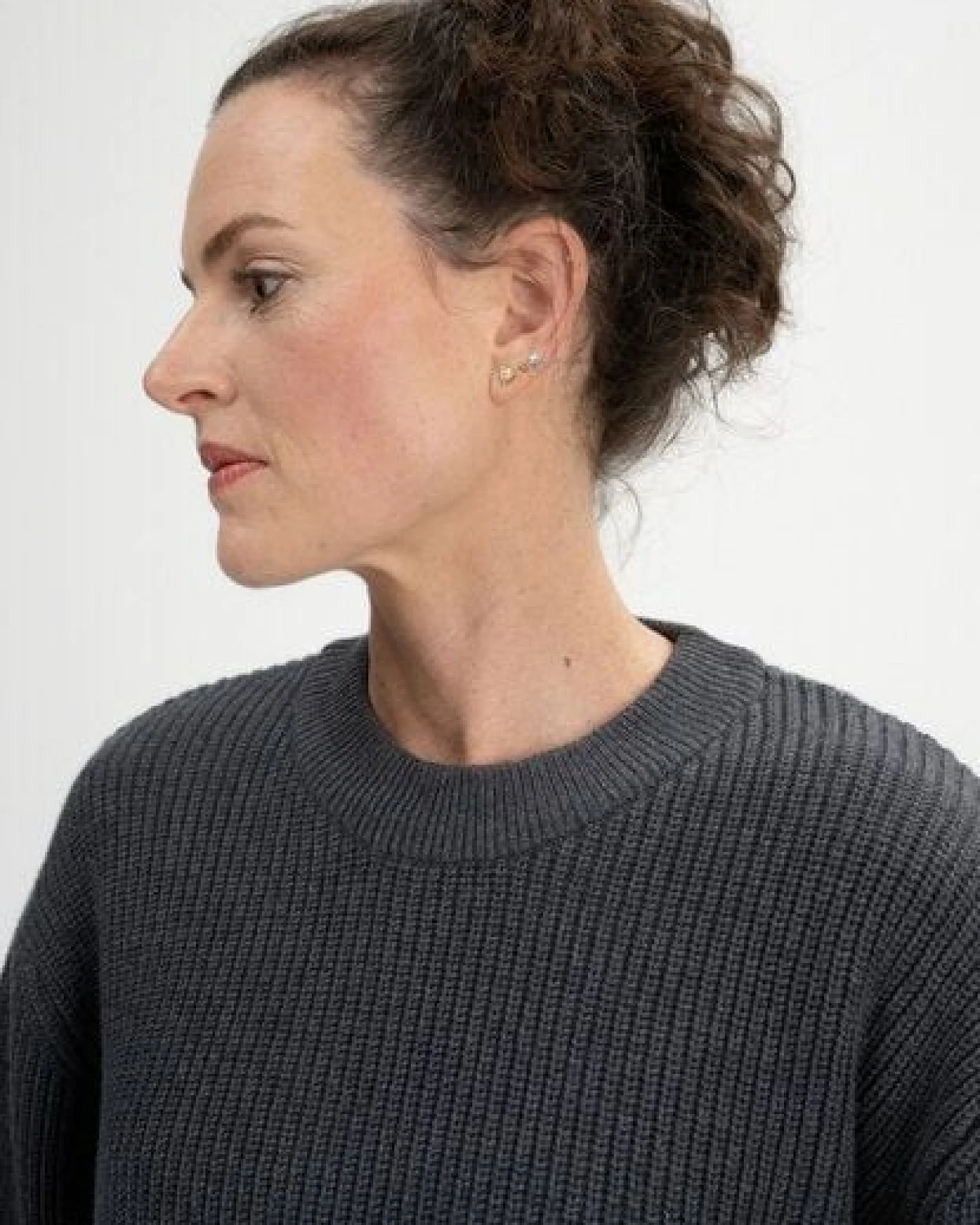 MELA Rippstrick Pullover Style ADAH aus 100% Bio-Baumwolle – Ansicht 4
