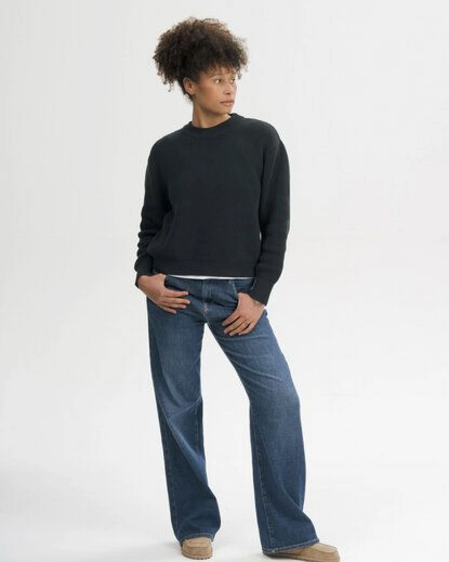 MELA Rippstrick Pullover Style ADAH aus 100% Bio-Baumwolle – Ansicht 3